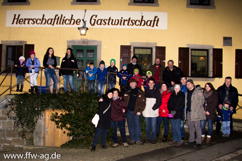 Winterwanderung zur Herrschaftlichen Gaststätte in Förbau